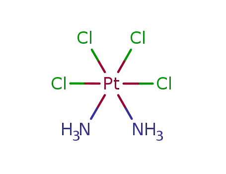 Molecular Structure of 16893-06-4 (CIS-TETRACHLORODIAMMINE PLATINUM (IV))