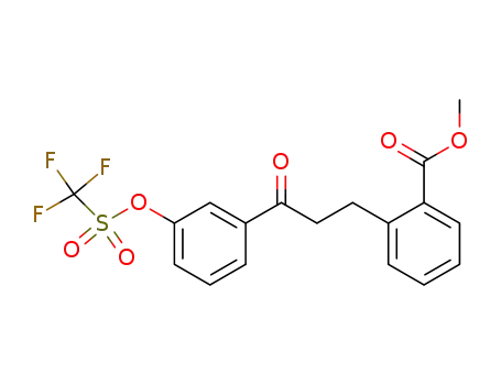 2-[3-Oxo-3-(3-trifluoromethanesulfonyloxy-phenyl)-propyl]-benzoic acid methyl ester