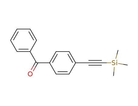 Molecular Structure of 220659-84-7 (4-(2-(trimethylsilyl)ethynyl)benzophenone)