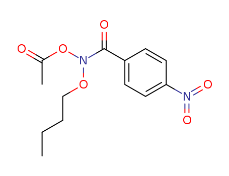 Acetic acid,butoxy(4-nitrobenzoyl)azanyl ester