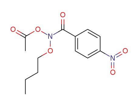Molecular Structure of 131229-64-6 (N-(Acetoxy)-N-butoxy-4-nitrobenzamide)