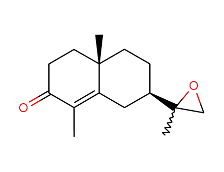 Molecular Structure of 263860-43-1 (11,12-Oxido-α-cyperone)