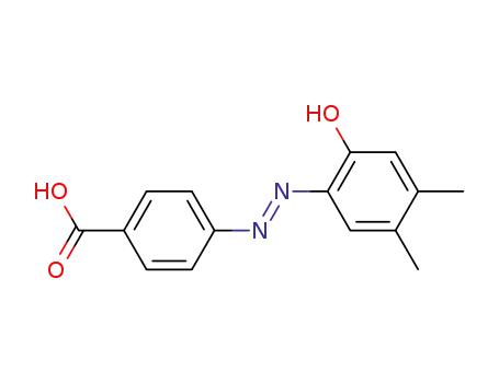 Molecular Structure of 3810-51-3 (4-[(2-Hydroxy-4,5-dimethylphenyl)azo]benzoic acid)