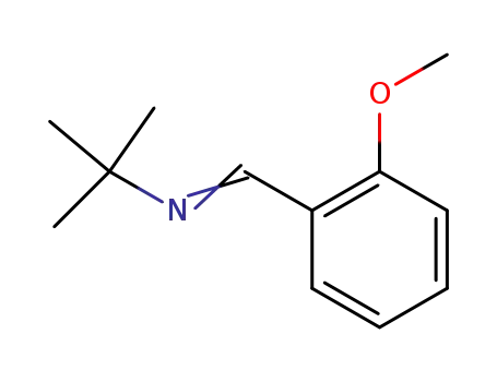 Molecular Structure of 82632-38-0 (N-tert-butyl-1-(2-methoxyphenyl)methanimine)