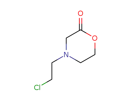 Molecular Structure of 86240-92-8 (4-(2-chloro-ethyl)-morpholin-2-one)