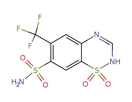 Molecular Structure of 148-56-1 (flumethiazide)
