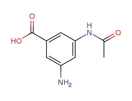 Molecular Structure of 15089-84-6 (3-acetamido-5-aminobenzoic acid)
