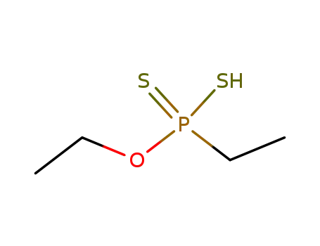Molecular Structure of 995-79-9 (Phosphonodithioic acid, ethyl-, O-ethyl ester)
