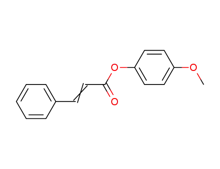 Molecular Structure of 22867-46-5 (2-Propenoic acid, 3-phenyl-, 4-methoxyphenyl ester)