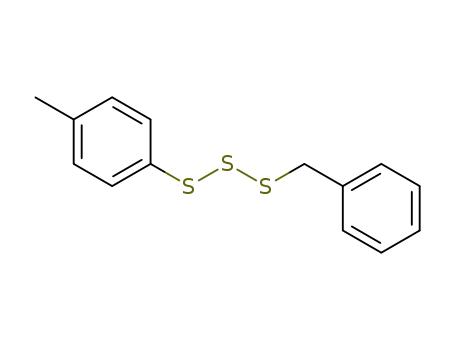 Molecular Structure of 16599-23-8 (Benzene, 1-methyl-4-[(phenylmethyl)trithio]-)