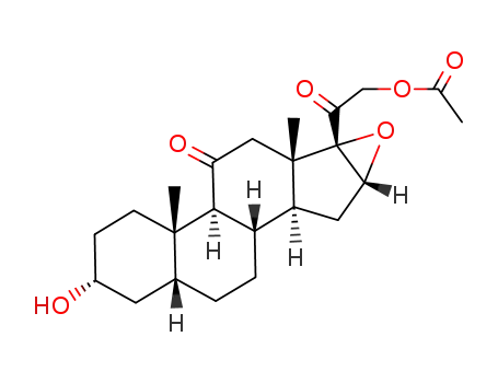 21-acetoxy-16α,17-epoxy-3α-hydroxy-5β-pregnane-11,20-dione