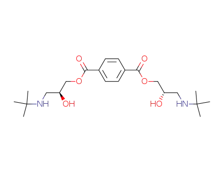 Molecular Structure of 687627-65-2 (Terephthalic acid bis-((S)-3-tert-butylamino-2-hydroxy-propyl) ester)