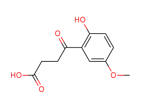 Molecular Structure of 75501-54-1 (4-(2-Hydroxy-5-methoxyphenyl)-4-oxobutanoic Acid)
