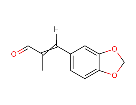 Molecular Structure of 6974-47-6 (3-(1,3-benzodioxol-5-yl)methacrylaldehyde)
