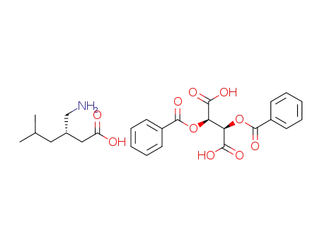 Molecular Structure of 1078737-39-9 ((S)-pregabalin-(-)-O,O'-dibenzoyl-L-tartrate)