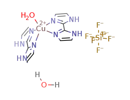[Cu(2,2'-biimidazole)2(H<sub>2</sub>O)](SiF<sub>6</sub>)*H<sub>2</sub>O