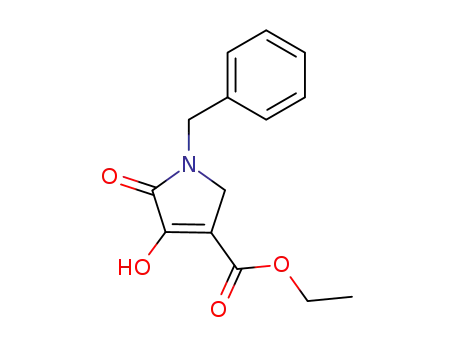 Molecular Structure of 4450-98-0 (ethyl 1-benzyl-3-hydroxy-2(5H)-oxopyrrole-4-carboxylate)