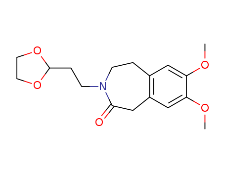 2H-3-Benzazepin-2-one,3-[2-(1,3-dioxolan-2-yl)ethyl]-1,3,4,5-tetrahydro-7,8-dimethoxy-