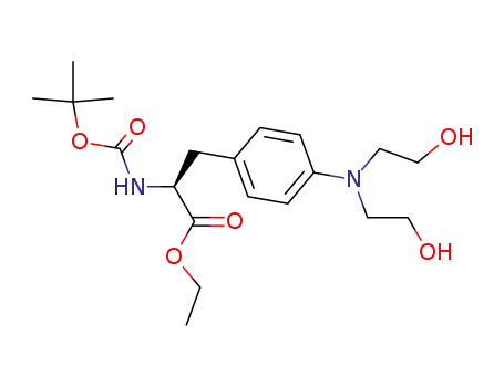 L-Phenylalanine,
4-[bis(2-hydroxyethyl)amino]-N-[(1,1-dimethylethoxy)carbonyl]-, ethyl
ester