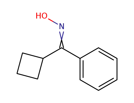 Molecular Structure of 6668-40-2 (Methanone, cyclobutylphenyl-, oxime)