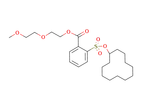 Molecular Structure of 888021-89-4 (2-cyclododecyloxysulfonyl-benzoic acid 2-(2-methoxy-ethoxy)-ethyl ester)