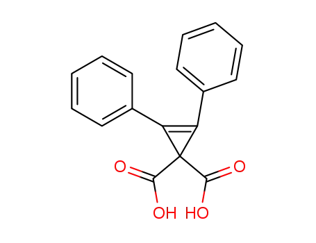 Molecular Structure of 58554-07-7 (diphenyl-cycloprop-2-ene-1,1-dicarboxylic acid)