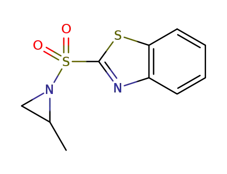 Molecular Structure of 1258934-27-8 (2-(2-methylaziridin-1-ylsulfonyl)benzo[d]thiazole)