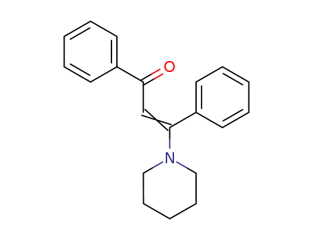 1,3-diphenyl-3-(1-piperidyl)prop-2-en-1-one cas  7477-68-1