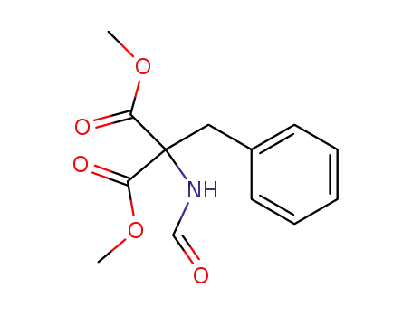 Molecular Structure of 100373-42-0 (benzyl-formylamino-malonic acid dimethyl ester)