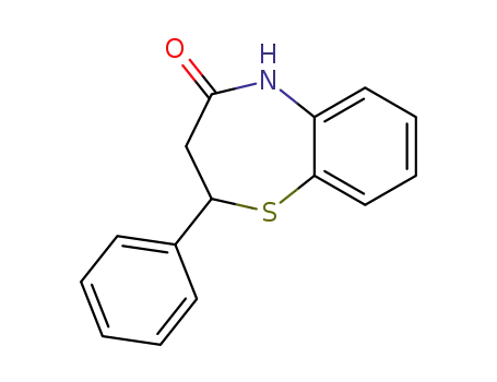 Molecular Structure of 29476-22-0 (1,5-Benzothiazepin-4(5H)-one, 2,3-dihydro-2-phenyl-)