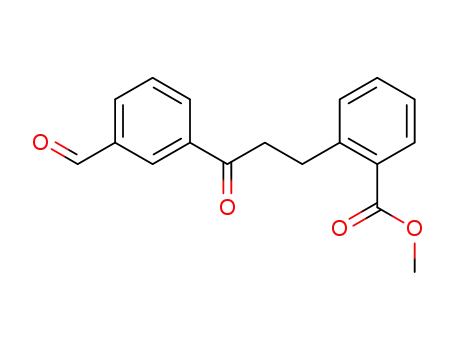 Molecular Structure of 949155-92-4 (methyl 2-(3-(3-formylphenyl)-3-oxopropyl)benzoate)