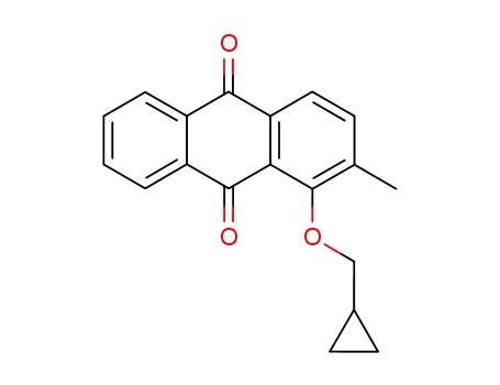 Molecular Structure of 171816-10-7 (1-Cyclopropylmethoxy-2-methyl-anthraquinone)