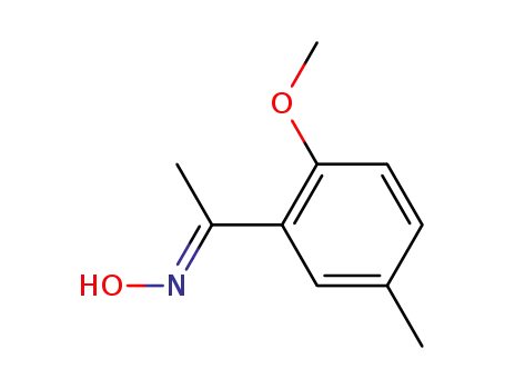 Molecular Structure of 103095-28-9 (1-(2-methoxy-5-methyl-phenyl)-ethanone oxime)