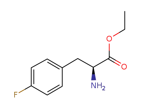 Molecular Structure of 39256-83-2 ((S)-2-Amino-3-(4-fluorophenyl)propionicacidethylester)