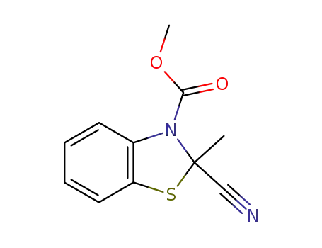 3(2H)-Benzothiazolecarboxylic acid, 2-cyano-2-methyl-, methyl ester
