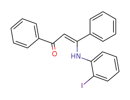 2-Propen-1-one, 3-[(2-iodophenyl)amino]-1,3-diphenyl-