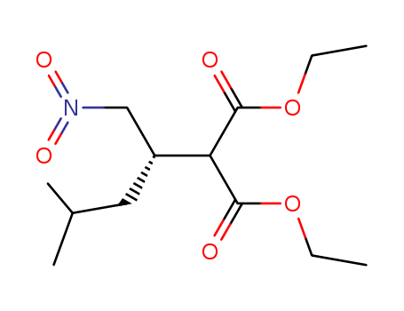 Propanedioic acid, [(1S)-3-methyl-1-(nitromethyl)butyl]-, diethyl ester