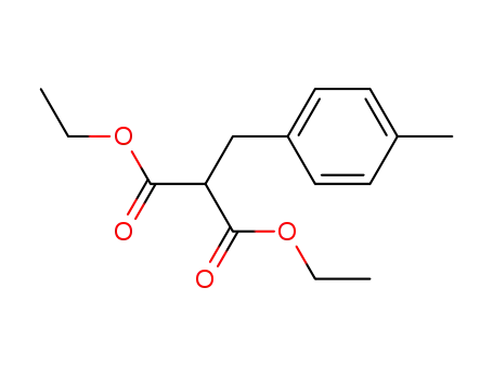 Molecular Structure of 6619-58-5 (Propanedioic acid, [(4-methylphenyl)methyl]-, diethyl ester)