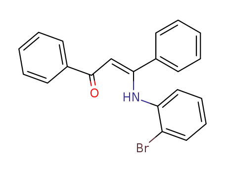 (Z)-3-((2-bromophenyl)amino)-1,3-diphenylprop-2-en-1-one