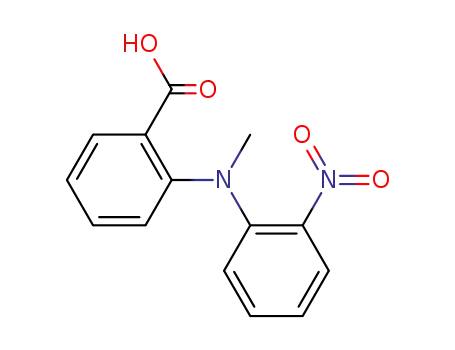 Molecular Structure of 247223-88-7 (N-Methyl-N-(2-nitrophenyl)anthranilsaeure)