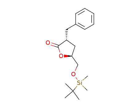 D-erythro-Pentonic acid, 2,3-dideoxy-5-O-[(1,1-dimethylethyl)dimethylsilyl]-2-(phenylmethyl)-, gamma-lactone