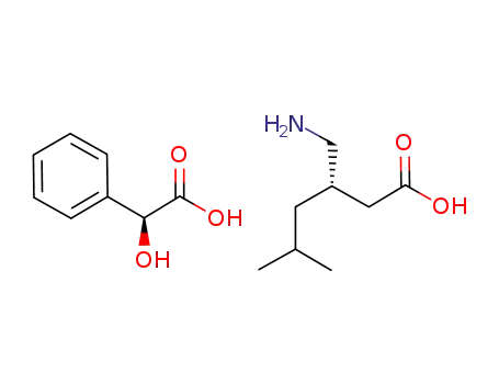 Molecular Structure of 185815-62-7 ((S)-(+)-3-(aminomethyl)-5-methylhexanoic acid (S)-mandelate)