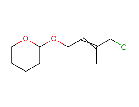 Molecular Structure of 55453-94-6 ((E/Z)-<2-Methyl-4-(2'-tetrahydropyranyloxy)-2-butenyl>chlorid)