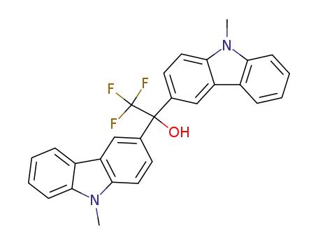 Molecular Structure of 112162-78-4 (9H-Carbazole-3-methanol,
9-methyl-a-(9-methyl-9H-carbazol-3-yl)-a-(trifluoromethyl)-)