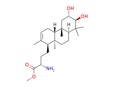 (S)-2-Amino-4-((1S,4aS,4bS,6S,7S,8aS,10aS)-6,7-dihydroxy-2,4b,8,8,10a-pentamethyl-1,4,4a,4b,5,6,7,8,8a,9,10,10a-dodecahydro-phenanthren-1-yl)-butyric acid methyl ester