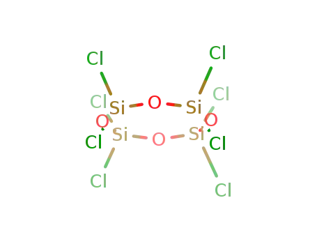 Molecular Structure of 67777-49-5 (Cyclotetrasiloxane, octachloro-)