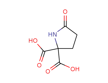 Molecular Structure of 86952-87-6 (2,2-Pyrrolidinedicarboxylicacid,5-oxo-(6CI,9CI))