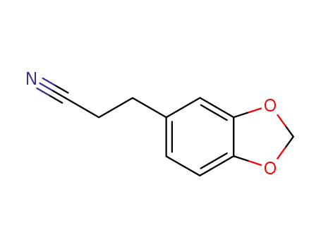 Molecular Structure of 5703-61-7 (1,3-Benzodioxole-5-propanenitrile)