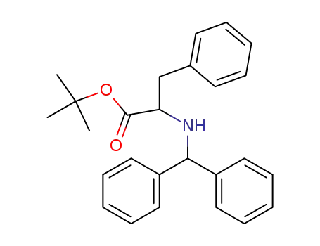 Molecular Structure of 126181-40-6 (2-(Benzhydryl-amino)-3-phenyl-propionic acid tert-butyl ester)