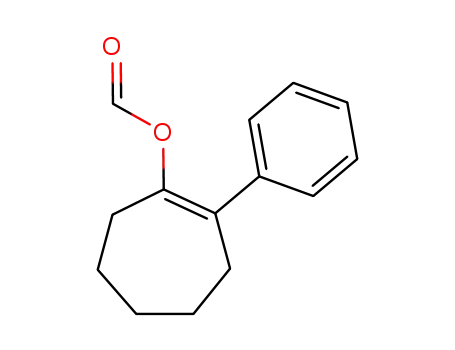 Molecular Structure of 113388-75-3 (1-Cyclohepten-1-ol, 2-phenyl-, formate)
